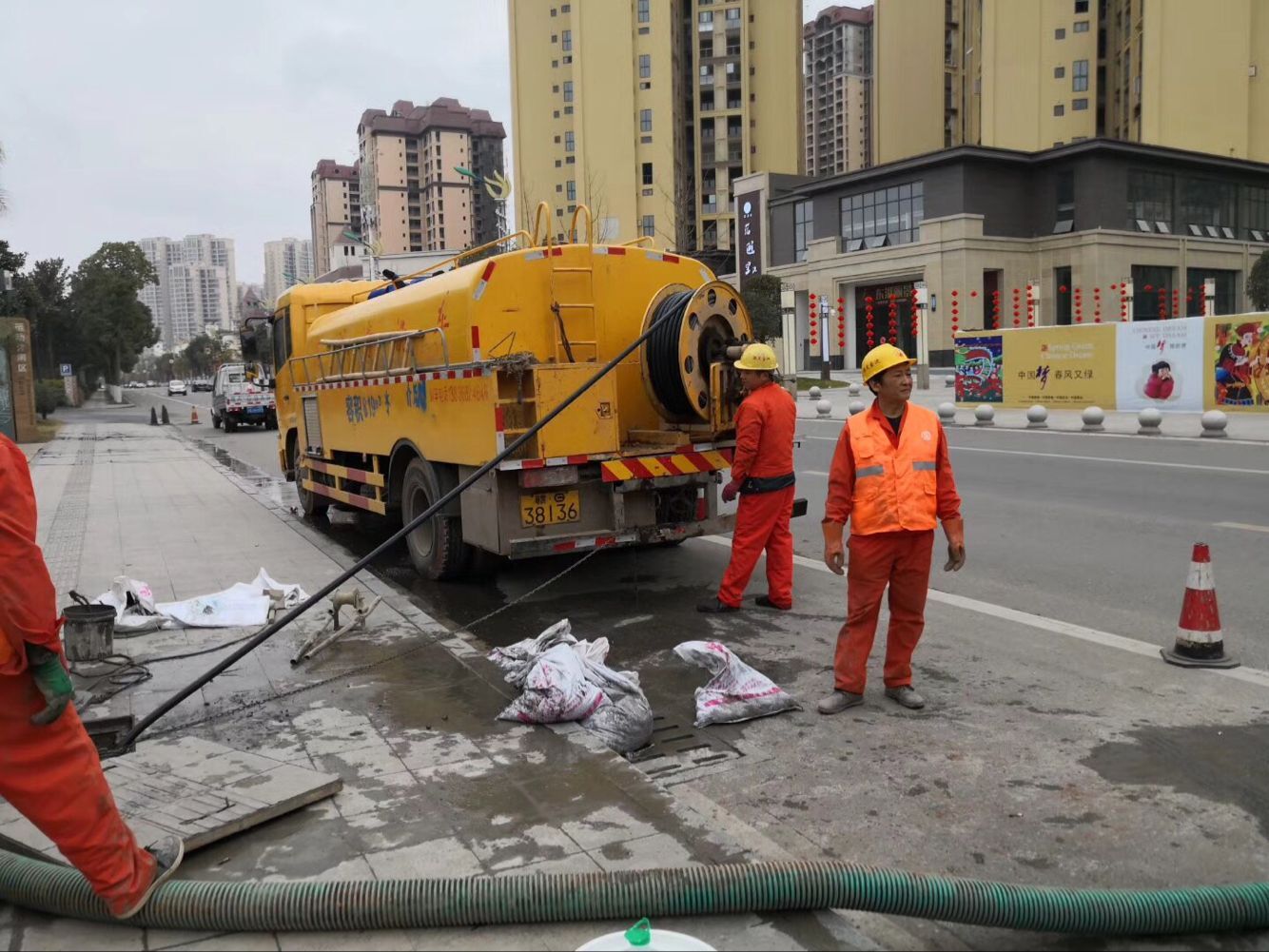 庆安排污管道清淤-管道清洗